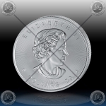 1oz KANADA $5 Maple Leaf 2014 "GOS" BARVNI